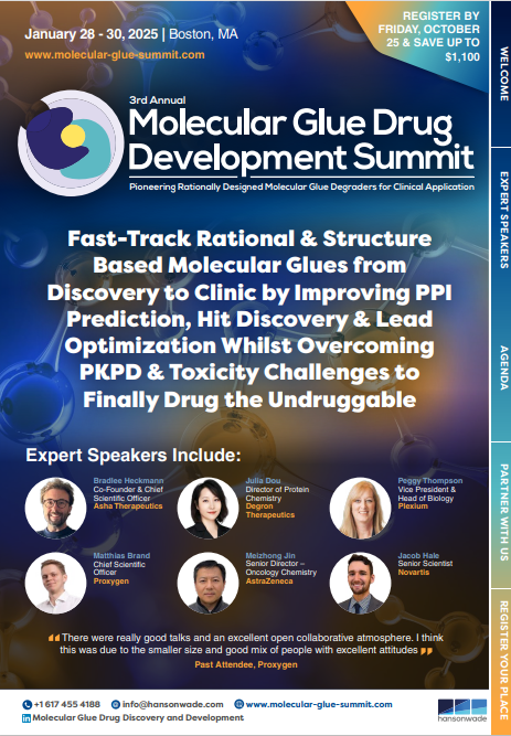 Molecular Glue Drug Development Summit - Brochure Cover